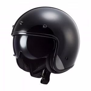 Шолом напівлицевик LS2 OF601 Bob Single Mono Gloss Black