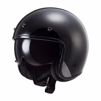 Шолом напівлицевик LS2 OF601 Bob Single Mono Gloss Black