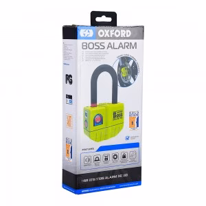 Протиугінний замок на мотоцикл Oxford Boss Alarm disc lock- 14mm Yellow