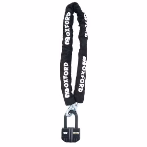 Протиугінний ланцюг з замком і гучною сиреною Oxford Boss Alarm 16mm Chain Lock (1.5 м)