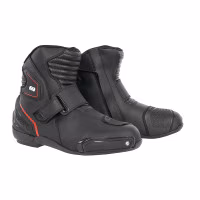 Моточеревики Oxford Omega Air Short MS Boot Blk/ Wht/ Red