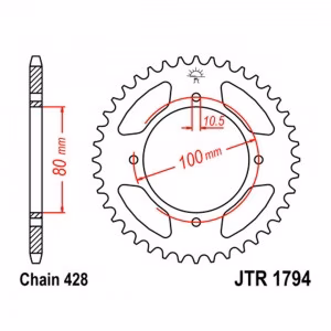 Зірка задня ведена JT JTR1794 Suzuki GZ125 Marauder  Motorcycle