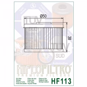 Фільтр масла HIFLO HF113 Honda ATV Honda Motorcycle