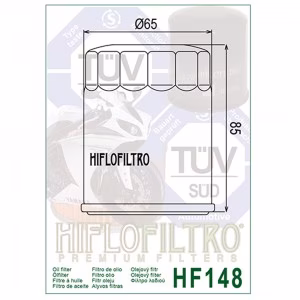 Фільтр масла HIFLO HF148 Yamaha TGB ATV Mercury Marine Honda Marine