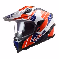 Шолом єндуро LS2 MX701 EXPLORER ATLANTIS White Red Blue