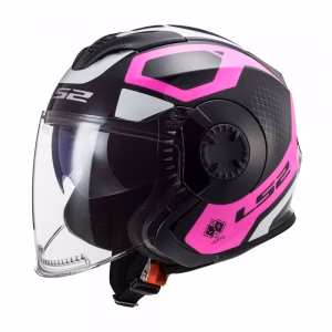 Шолом напівлицевик LS2 OF570 Verso Market Matt Black Violet