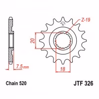 Зірка передня ведуча JT JTF326 Honda Motorcycle