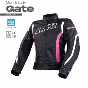 Жіноча мотокуртка LS2 GATE LADY JACKET BLACK PINK