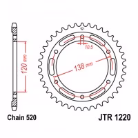 Зірка задня ведена JT JTR1220 Honda CBR250 Fireblade Super Blackbird CB300 Motorcycle