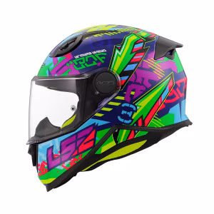 Шолом інтеграл дитячий LS2 FF812 Kid Svent Gloss Blue Green