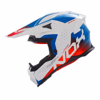 Шолом кросовий NOX N634 Gradiant White Blue Red