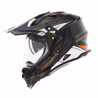 Шолом єндуро NOX N312 Track Gloss Khaki Orange