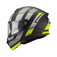 Шолом модуляр MT Genesis SV Stroke B13 Matt Black H-Vs Yellow