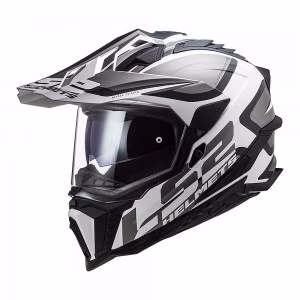 Шолом єндуро LS2 MX701 EXPLORER ALTER Matt Black White