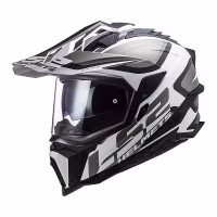 Шолом єндуро LS2 MX701 EXPLORER ALTER Matt Black White