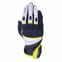 Моторукавички шкіряні Oxford RP-3 2.0 MS Short Sports Glove Black White Fluo