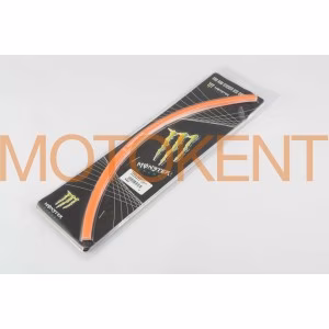 Наклейка на колесо 17 MONSTER ENERGY (червона, світловідбивна) GJCT