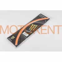 Наклейка на колесо 17 MONSTER ENERGY (червона, світловідбивна) GJCT