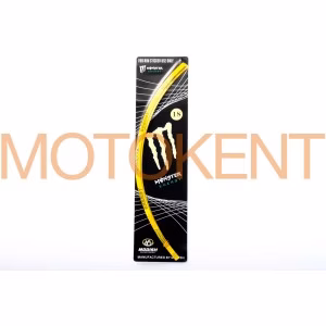 Наклейка на колесо 18 MONSTER ENERGY (жовта, світловідбивна) GJCT