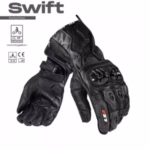 Моторукавички шкіряні LS2 SWIFT RACING GLOVES BLACK 