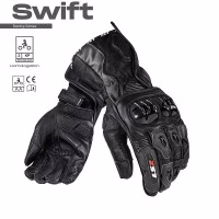 Моторукавички шкіряні LS2 SWIFT RACING GLOVES BLACK 