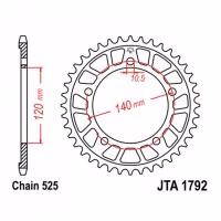 Звезда задняя ведомая JT JTA1792 Triumph Bonneville 800/865 Scrambler 865 Thruxton 865 Motorcycle