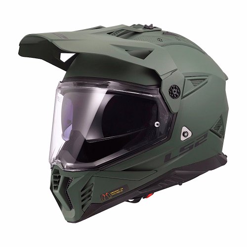 Шолом єндуро LS2 MX702 Pioneer 2 Solid Matt Military Green