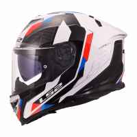 Шолом інтеграл LS2 FF818 Storm 3 Sporty Gloss White Blue Red