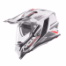 Шолом єндуро NOX N312 Track Gloss White Red