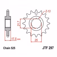 Зірка передня ведуча JT JTF297 Honda Motorcycle