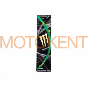 Наклейка на колесо 18 MONSTER ENERGY (зелена, світловідбивна) GJCT
