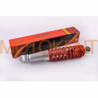 Амортизатор GY6, DIO, LEAD 290mm, регульований (червоний металік) NDT