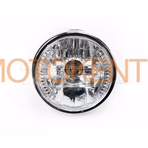 Фара (у зборі) Honda кругла (з LED підсвічуванням) EVO