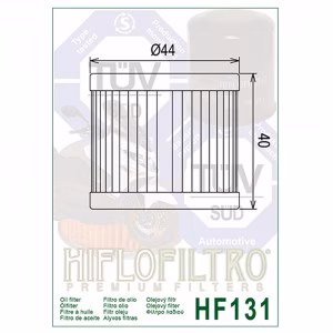 Фільтр масла HIFLO HF131 GEON HYOSUNG SUZUKI SUZUKI MARINE