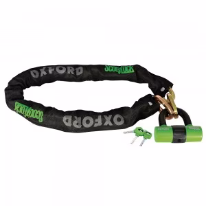 Протиугінний ланцюг із замком на скутер Oxford ScootChain-Heavy duty chain & padlock ( 9.5mmSQ x 1.4M)