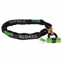 Протиугінний ланцюг із замком на скутер Oxford ScootChain-Heavy duty chain & padlock ( 9.5mmSQ x 1.4M)