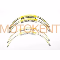 Наклейка на колесо 17/18 KAWASAKI (жовта) (#6058A)