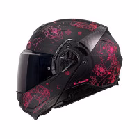 Шолом модуляр LS2 FF910 Advant 2 Sophia Matt Black Pink