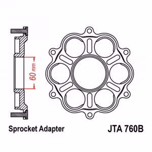 Утримувач зірки JT Sprocket Carrier JT JTA760B 
