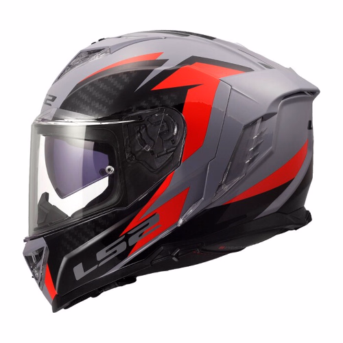 Шолом інтеграл LS2 FF818 Storm 3 Dynamo Gloss Grey Red