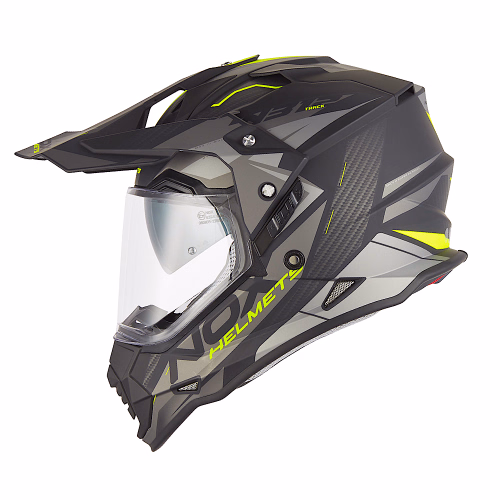 Шолом єндуро NOX N312 Track Matt Black Neon Yellow