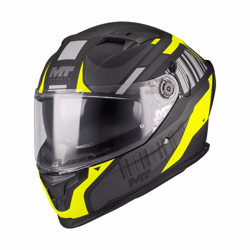 Шолом інтеграл MT Braker SV Cockpit B13 Matt Black H-V Yellow