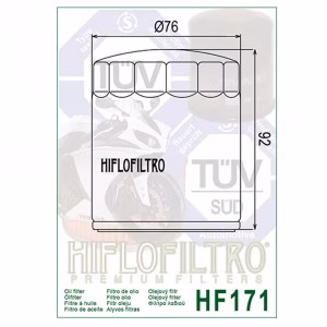 Фільтр масла HIFLO HF171B Buell Harley Davidson Motorcycle