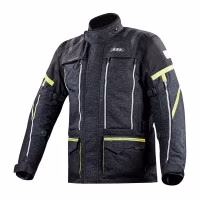 Текстильна мотокуртка LS2 NEVADA MAN JACKET BLACK HI-V YELLOW