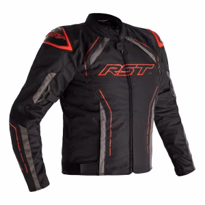 Шкіряна мотокуртка RST S1 Leather Jacket Men - Black/Grey/Red