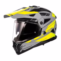 Шолом єндуро LS2 MX702 Pioneer 2 Namib Matt Grey H-VIS Yellow