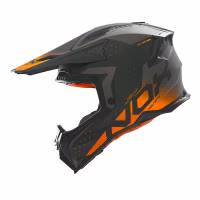 Шолом кросовий NOX N634 Gradiant Matt Black Fluo Orange