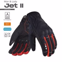 Мотоперчатки текстильные LS2 JET 2 MAN GLOVES BLACK RED Мотоперчатки текстильные LS2 JET 2 MAN GLOVES BLACK RED