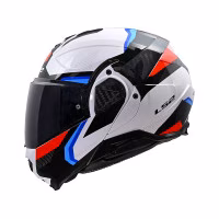Шолом модуляр LS2 FF910 Advant 2 Triple Gloss White Blue Red