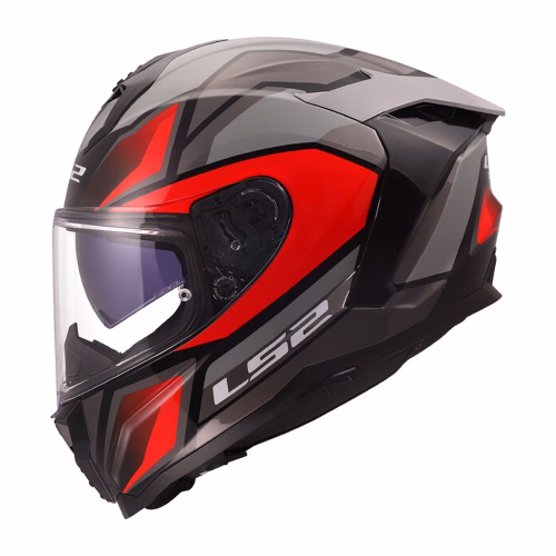 Шолом інтеграл LS2 FF817 Challenger 2 Viper Gloss Grey Red
